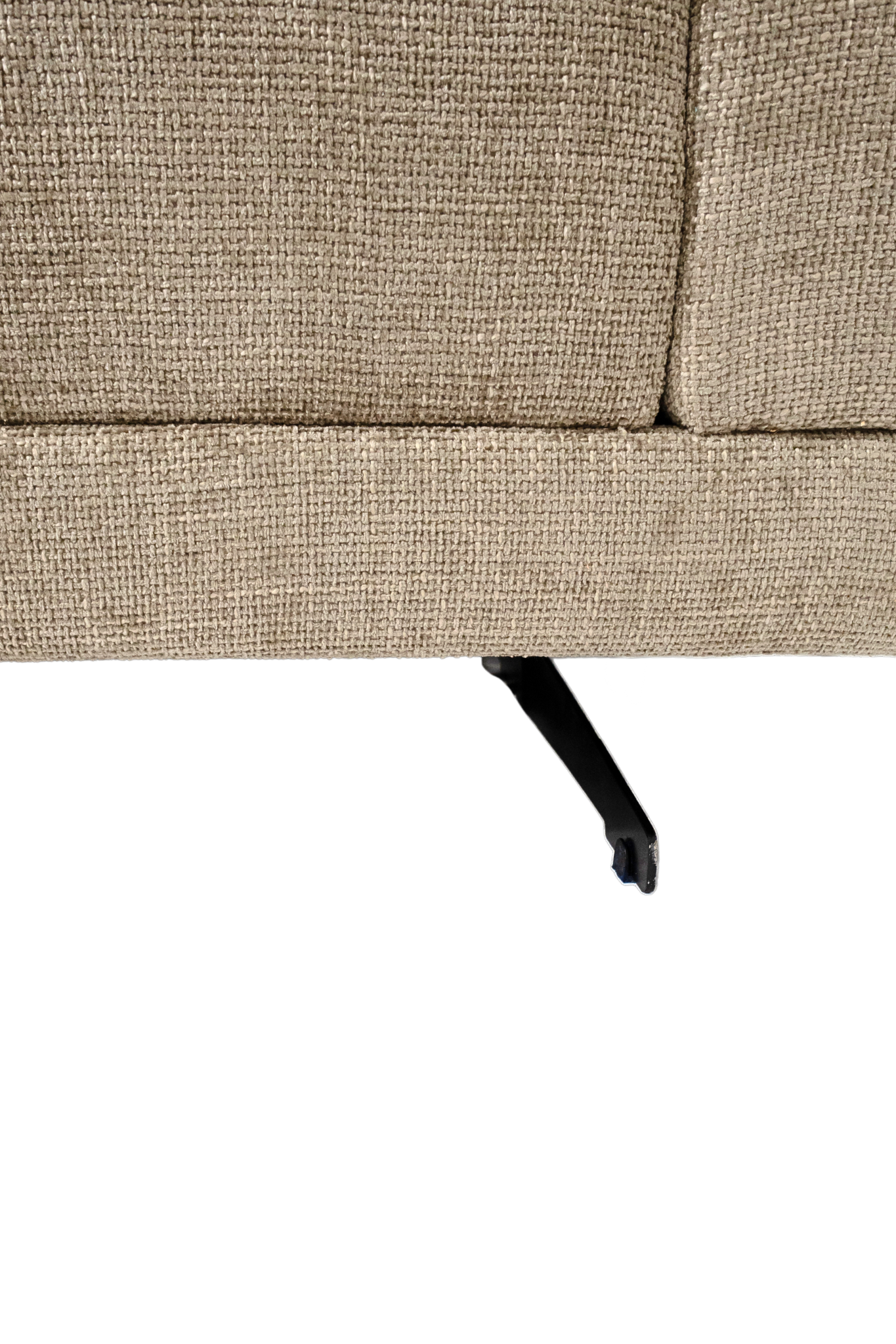 RAMSES - Fauteuil tissu tressé doux effet main