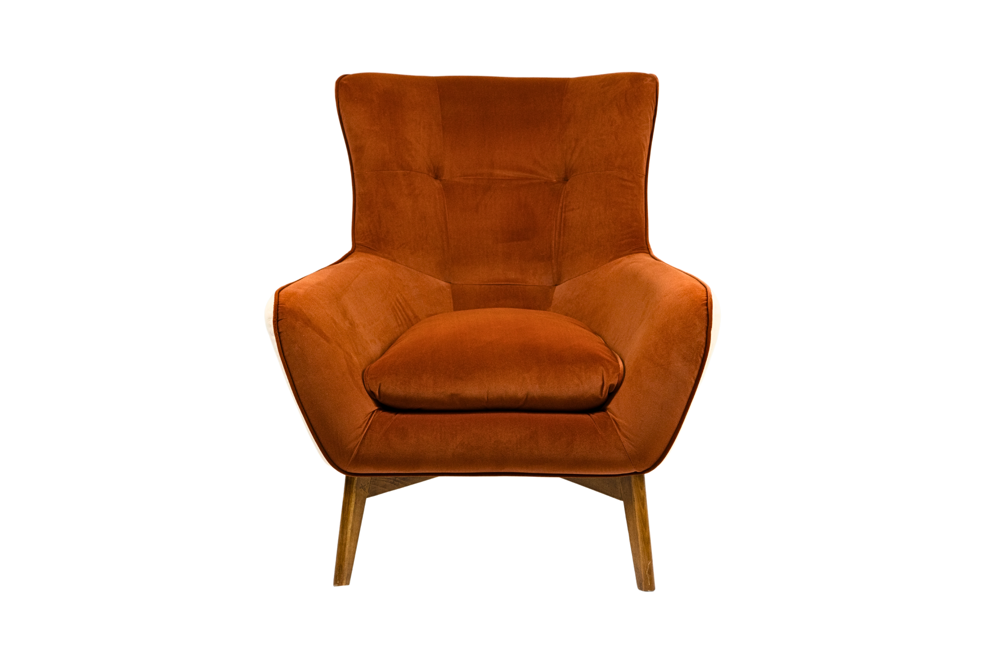 NEFERTITI - Fauteuil velours haut de gamme et détails couture