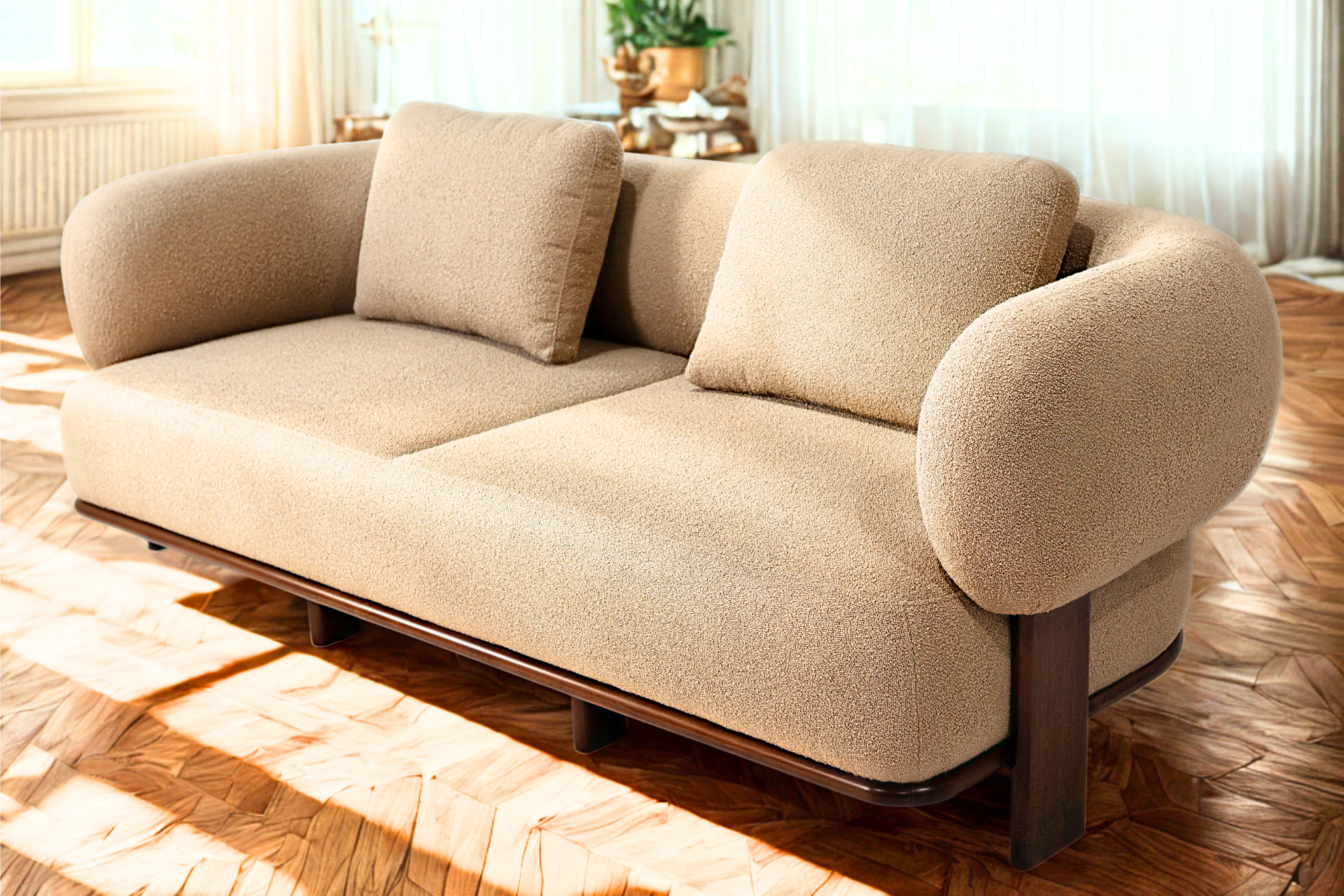 EBENE - Salon complet style contemporain organique chic
