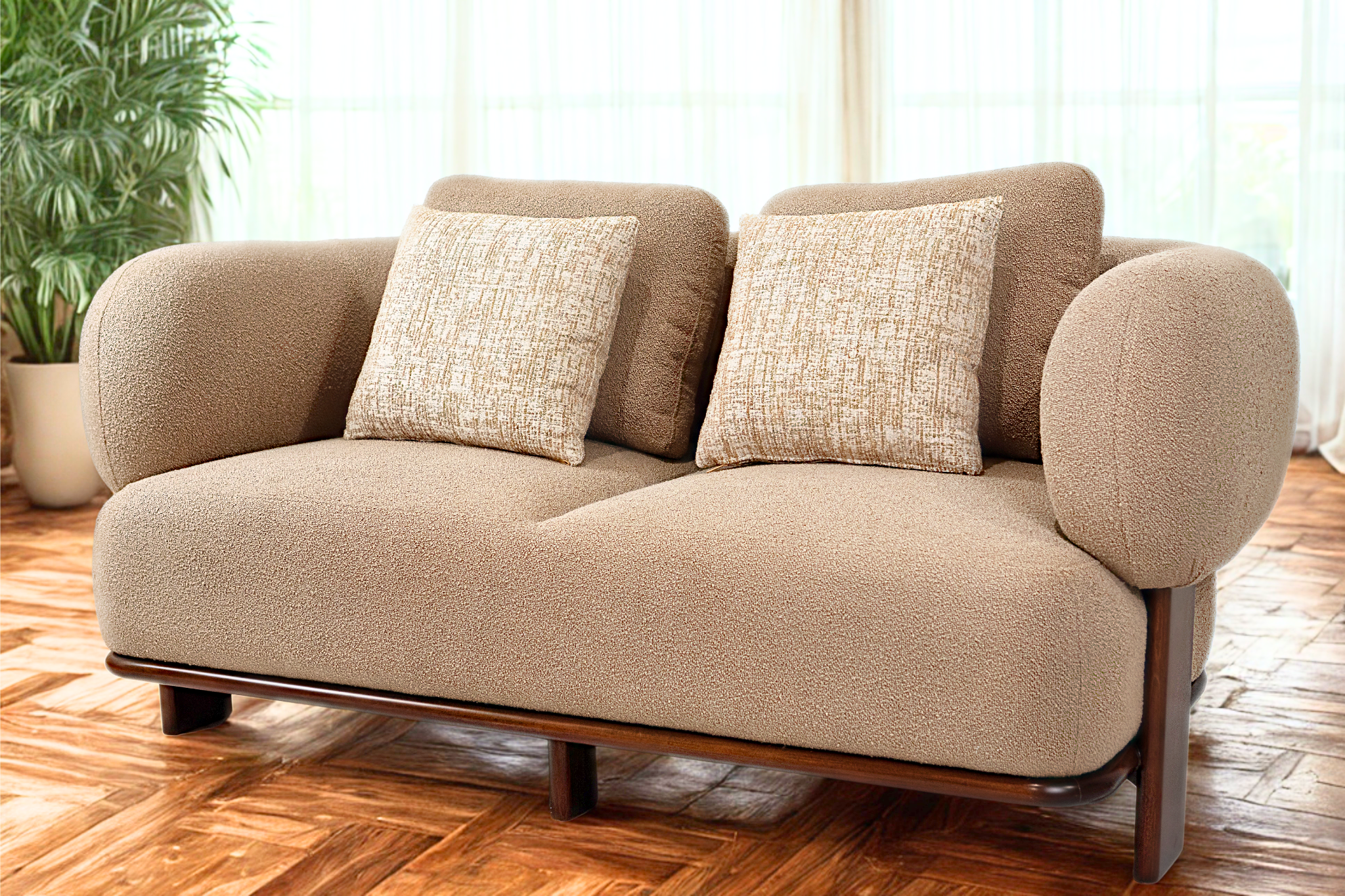 EBENE - Salon complet style contemporain organique chic