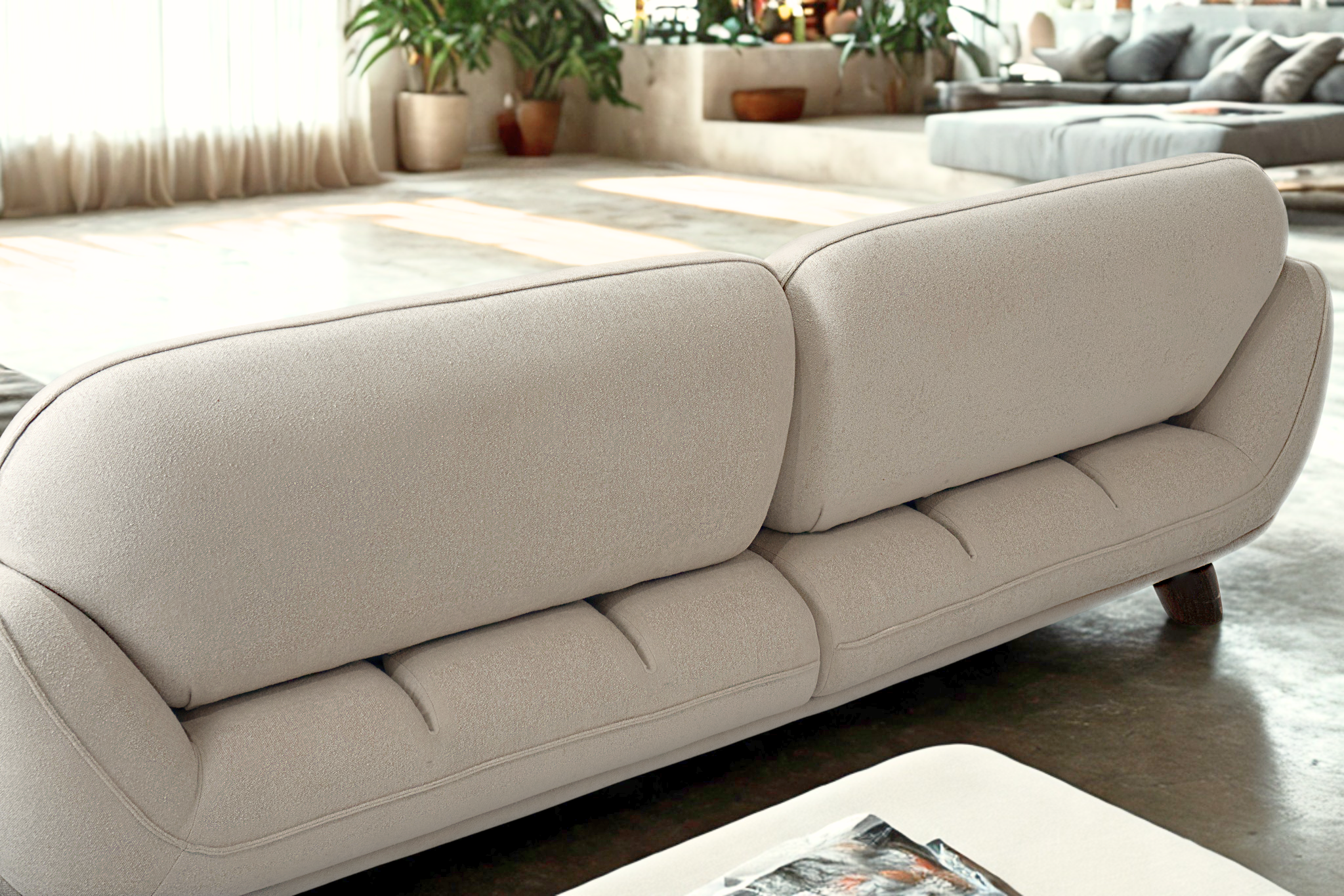 SPHINX - Salon complet tissu effet coton doux