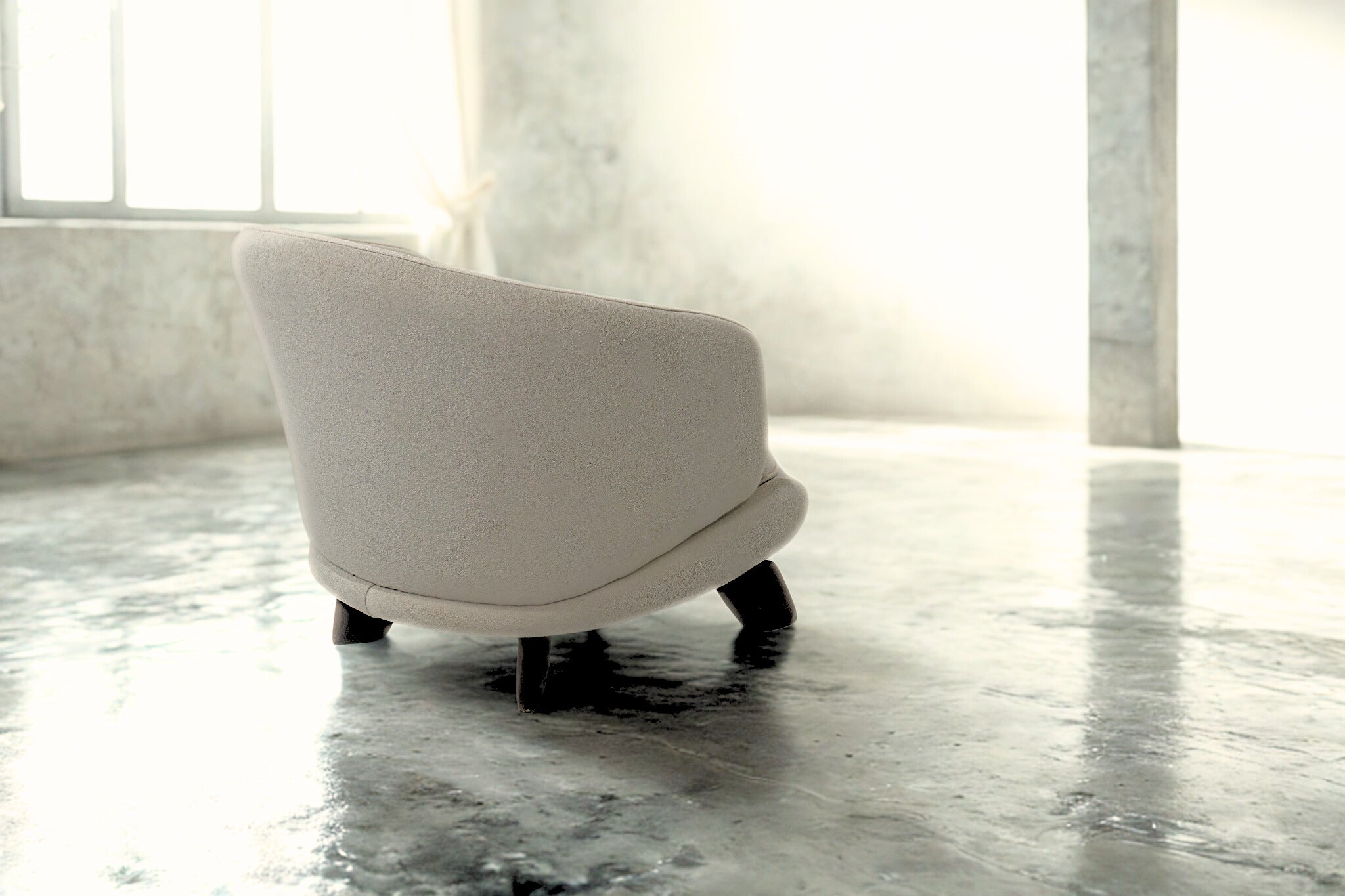 SPHINX - Fauteuil tissus bouclette