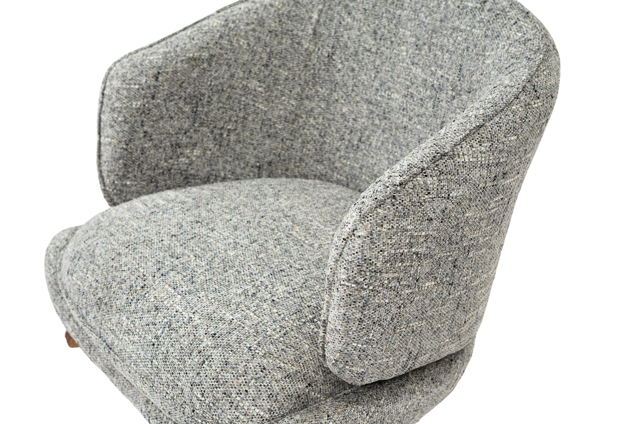 LOUXOR - Fauteuil tissu bouclette doux