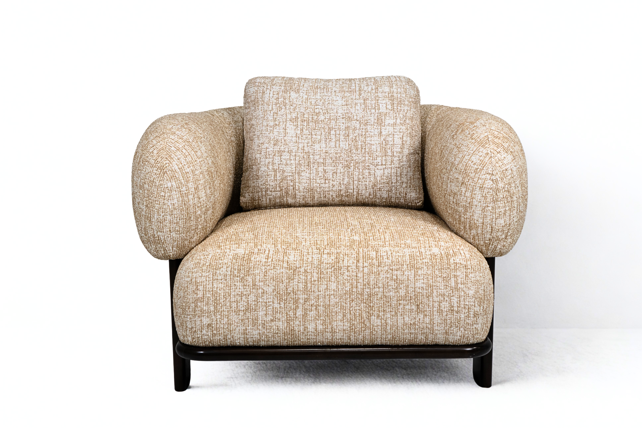 EBENE - Fauteuil tissu chiné à relief