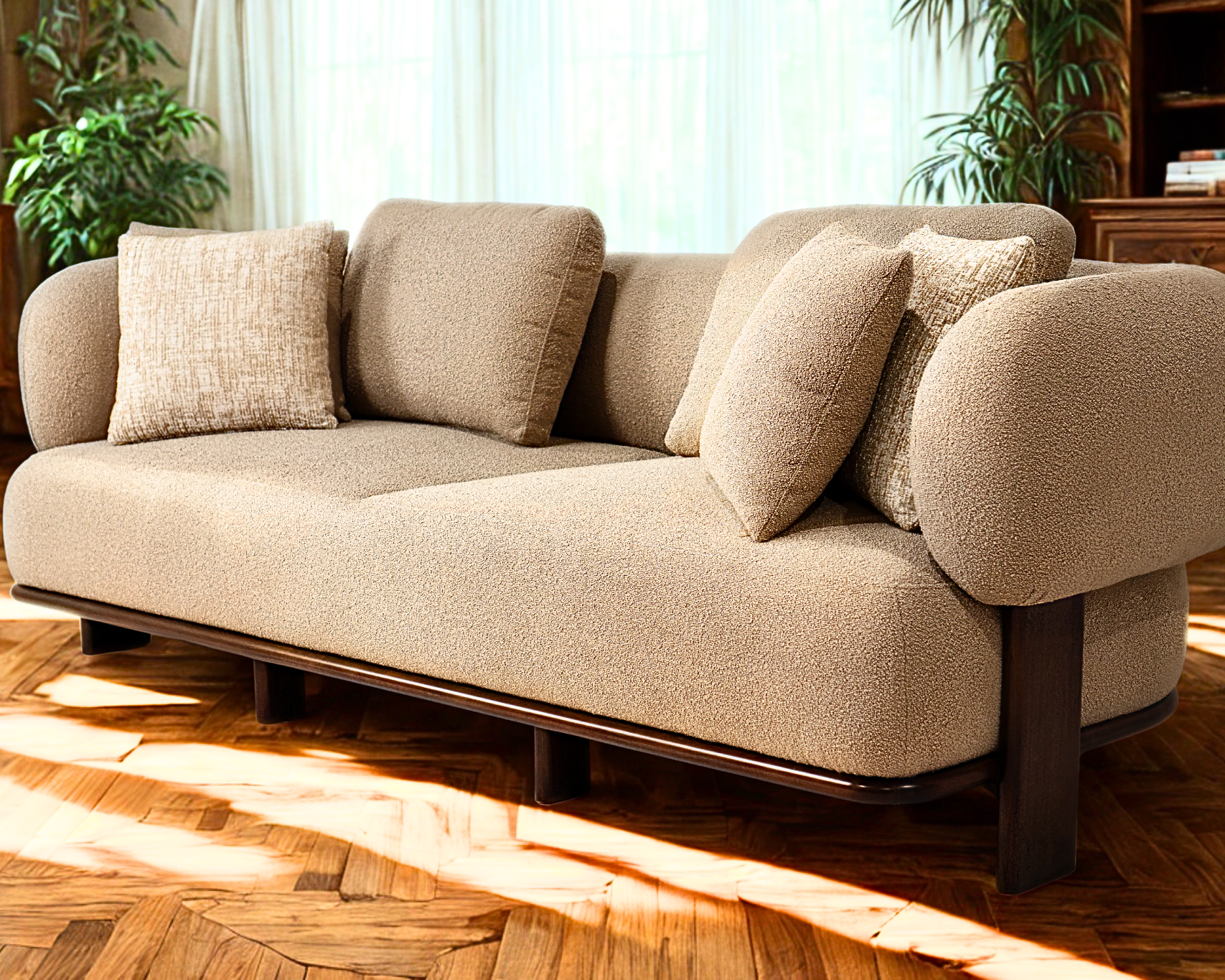 EBENE - Salon complet style contemporain organique chic