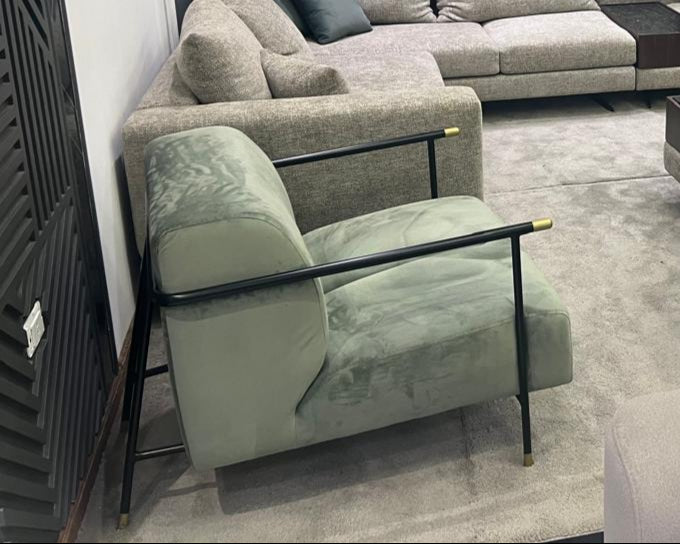 JADE - Fauteuil tissu velours